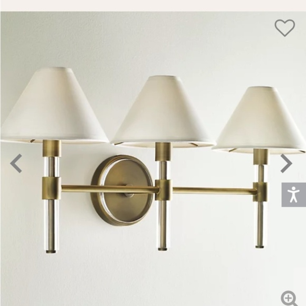 Ralph Lauren Robert Vanity Light Fixture - Picture 1 of 7